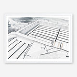 Shop Bondi Icebergs Pool Art Print a coastal themed painted wall art print from The Print Emporium wall artwork collection - Buy Australian made fine art painting style poster and framed prints for the home and your interior decor room, TPE-332-AP