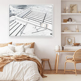 Shop Bondi Icebergs Pool Canvas Print a coastal themed painted framed canvas wall art print from The Print Emporium artwork collection - Buy Australian made fine art painting style stretched canvas prints for the home and your interior decor space, TPE-332-CA-35X46-NF