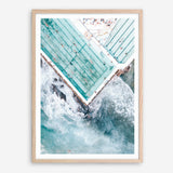 Shop Bondi Pool Aerial II Photo Art Print a coastal themed photography wall art print from The Print Emporium wall artwork collection - Buy Australian made fine art poster and framed prints for the home and your interior decor, TPE-1262-AP