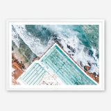 Shop Bondi Pool Aerial IV Photo Art Print a coastal themed photography wall art print from The Print Emporium wall artwork collection - Buy Australian made fine art poster and framed prints for the home and your interior decor, TPE-1264-AP