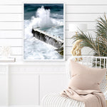 Shop Bondi Storm I Photo Art Print a coastal themed photography wall art print from The Print Emporium wall artwork collection - Buy Australian made fine art poster and framed prints for the home and your interior decor, TPE-144-AP