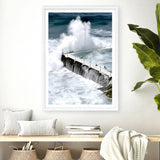 Shop Bondi Storm I Photo Art Print a coastal themed photography wall art print from The Print Emporium wall artwork collection - Buy Australian made fine art poster and framed prints for the home and your interior decor, TPE-144-AP