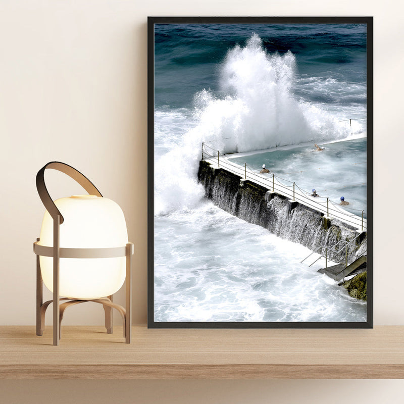 Shop Bondi Storm I Photo Art Print a coastal themed photography wall art print from The Print Emporium wall artwork collection - Buy Australian made fine art poster and framed prints for the home and your interior decor, TPE-144-AP