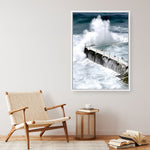 Shop Bondi Storm I Photo Canvas Print a coastal themed photography framed stretched canvas print from The Print Emporium wall artwork collection - Buy Australian made prints for the home and your interior decor space, TPE-144-CA-35X46-NF