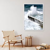 Shop Bondi Storm I Photo Canvas Print a coastal themed photography framed stretched canvas print from The Print Emporium wall artwork collection - Buy Australian made prints for the home and your interior decor space, TPE-144-CA-35X46-NF