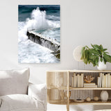 Shop Bondi Storm I Photo Canvas Print a coastal themed photography framed stretched canvas print from The Print Emporium wall artwork collection - Buy Australian made prints for the home and your interior decor space, TPE-144-CA-35X46-NF