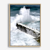 Shop Bondi Storm I Photo Canvas Print a coastal themed photography framed stretched canvas print from The Print Emporium wall artwork collection - Buy Australian made prints for the home and your interior decor space, TPE-144-CA-35X46-NF