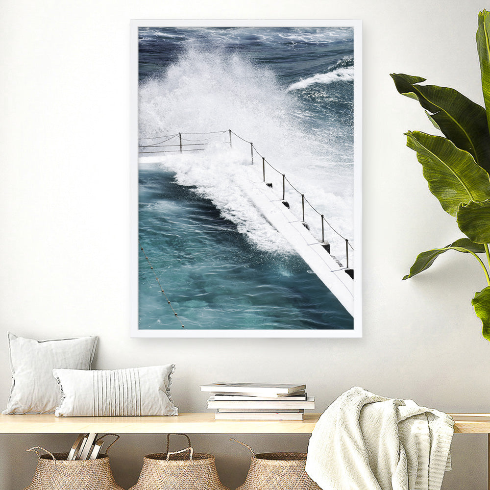 Shop Bondi Storm II Photo Art Print a coastal themed photography wall art print from The Print Emporium wall artwork collection - Buy Australian made fine art poster and framed prints for the home and your interior decor, TPE-149-AP