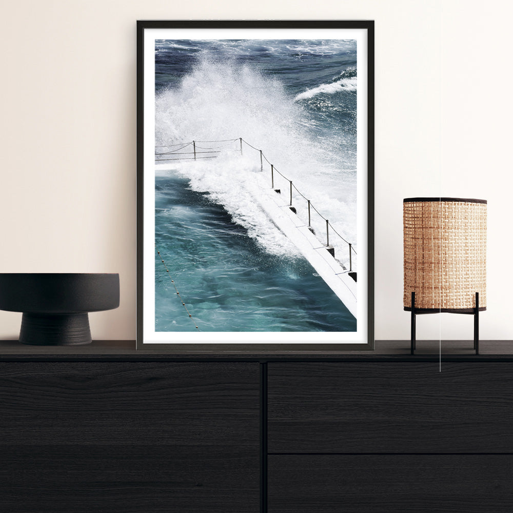 Shop Bondi Storm II Photo Art Print a coastal themed photography wall art print from The Print Emporium wall artwork collection - Buy Australian made fine art poster and framed prints for the home and your interior decor, TPE-149-AP