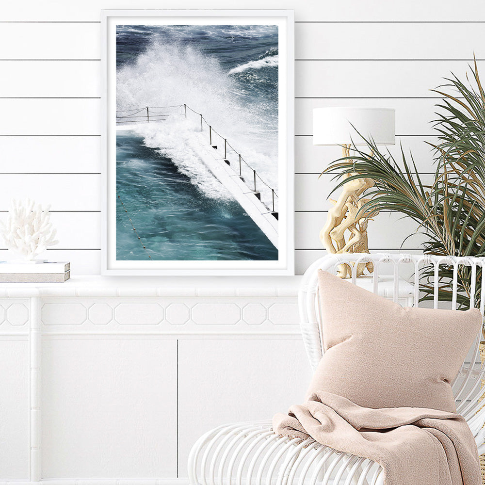 Shop Bondi Storm II Photo Art Print a coastal themed photography wall art print from The Print Emporium wall artwork collection - Buy Australian made fine art poster and framed prints for the home and your interior decor, TPE-149-AP