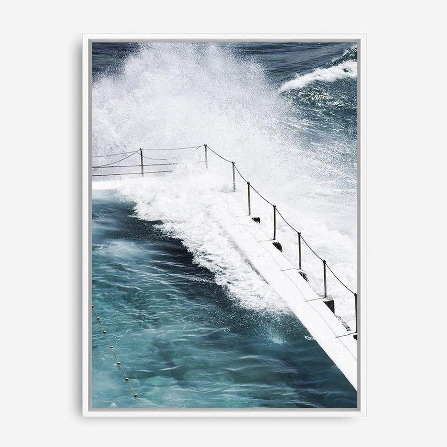 Shop Bondi Storm II Photo Canvas Print a coastal themed photography framed stretched canvas print from The Print Emporium wall artwork collection - Buy Australian made prints for the home and your interior decor space, TPE-149-CA-35X46-NF