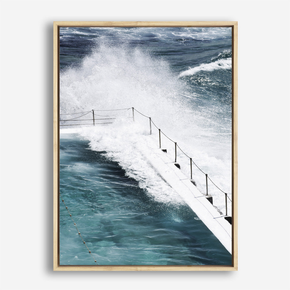 Shop Bondi Storm II Photo Canvas Print a coastal themed photography framed stretched canvas print from The Print Emporium wall artwork collection - Buy Australian made prints for the home and your interior decor space, TPE-149-CA-35X46-NF