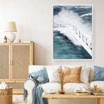 Shop Bondi Storm II Photo Canvas Print a coastal themed photography framed stretched canvas print from The Print Emporium wall artwork collection - Buy Australian made prints for the home and your interior decor space, TPE-149-CA-35X46-NF