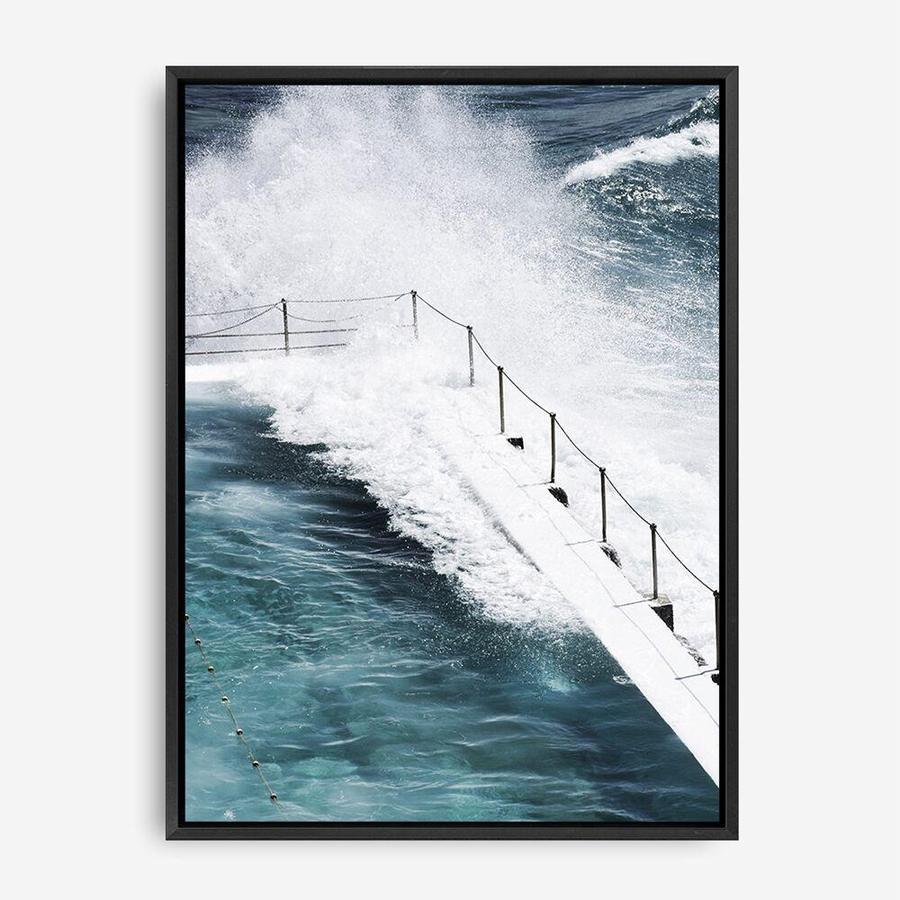 Shop Bondi Storm II Photo Canvas Print a coastal themed photography framed stretched canvas print from The Print Emporium wall artwork collection - Buy Australian made prints for the home and your interior decor space, TPE-149-CA-35X46-NF