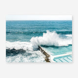 Shop Bondi Swimming Pool I Photo Art Print a coastal themed photography wall art print from The Print Emporium wall artwork collection - Buy Australian made fine art poster and framed prints for the home and your interior decor, TPE-1238-AP