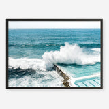 Shop Bondi Swimming Pool I Photo Art Print a coastal themed photography wall art print from The Print Emporium wall artwork collection - Buy Australian made fine art poster and framed prints for the home and your interior decor, TPE-1238-AP