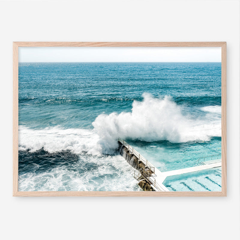 Shop Bondi Swimming Pool I Photo Art Print a coastal themed photography wall art print from The Print Emporium wall artwork collection - Buy Australian made fine art poster and framed prints for the home and your interior decor, TPE-1238-AP