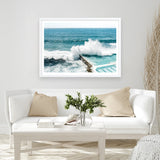 Shop Bondi Swimming Pool I Photo Art Print a coastal themed photography wall art print from The Print Emporium wall artwork collection - Buy Australian made fine art poster and framed prints for the home and your interior decor, TPE-1238-AP