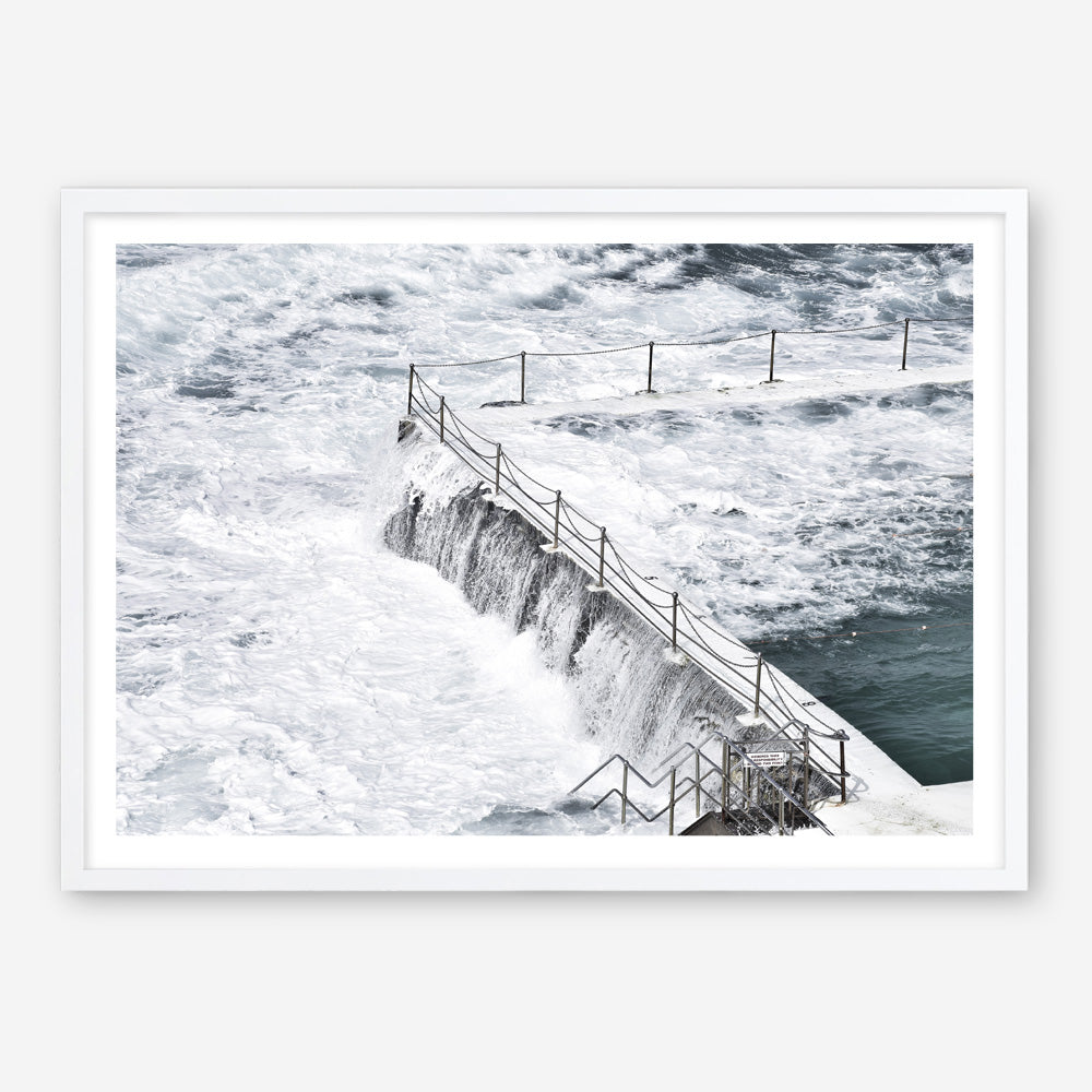 Shop Bondi White Photo Art Print a coastal themed photography wall art print from The Print Emporium wall artwork collection - Buy Australian made fine art poster and framed prints for the home and your interior decor, TPE-534-AP
