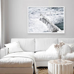 Shop Bondi White Photo Art Print a coastal themed photography wall art print from The Print Emporium wall artwork collection - Buy Australian made fine art poster and framed prints for the home and your interior decor, TPE-534-AP