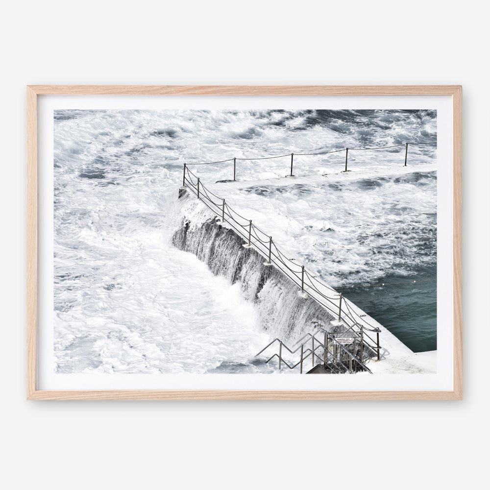 Shop Bondi White Photo Art Print a coastal themed photography wall art print from The Print Emporium wall artwork collection - Buy Australian made fine art poster and framed prints for the home and your interior decor, TPE-534-AP