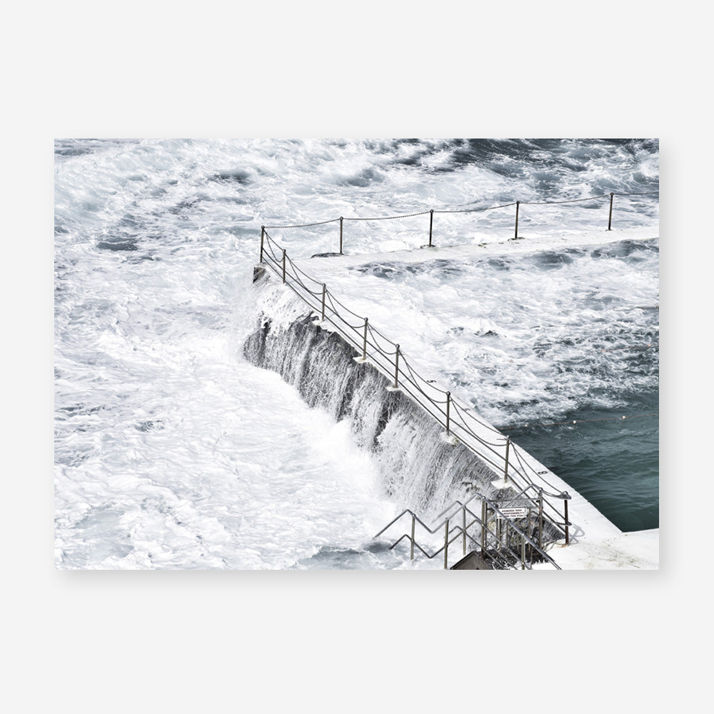 Shop Bondi White Photo Art Print a coastal themed photography wall art print from The Print Emporium wall artwork collection - Buy Australian made fine art poster and framed prints for the home and your interior decor, TPE-534-AP