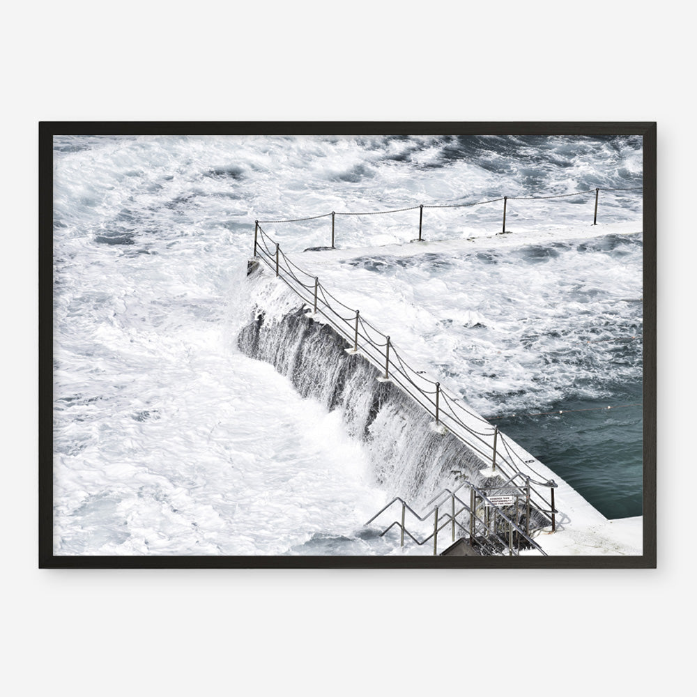 Shop Bondi White Photo Art Print a coastal themed photography wall art print from The Print Emporium wall artwork collection - Buy Australian made fine art poster and framed prints for the home and your interior decor, TPE-534-AP