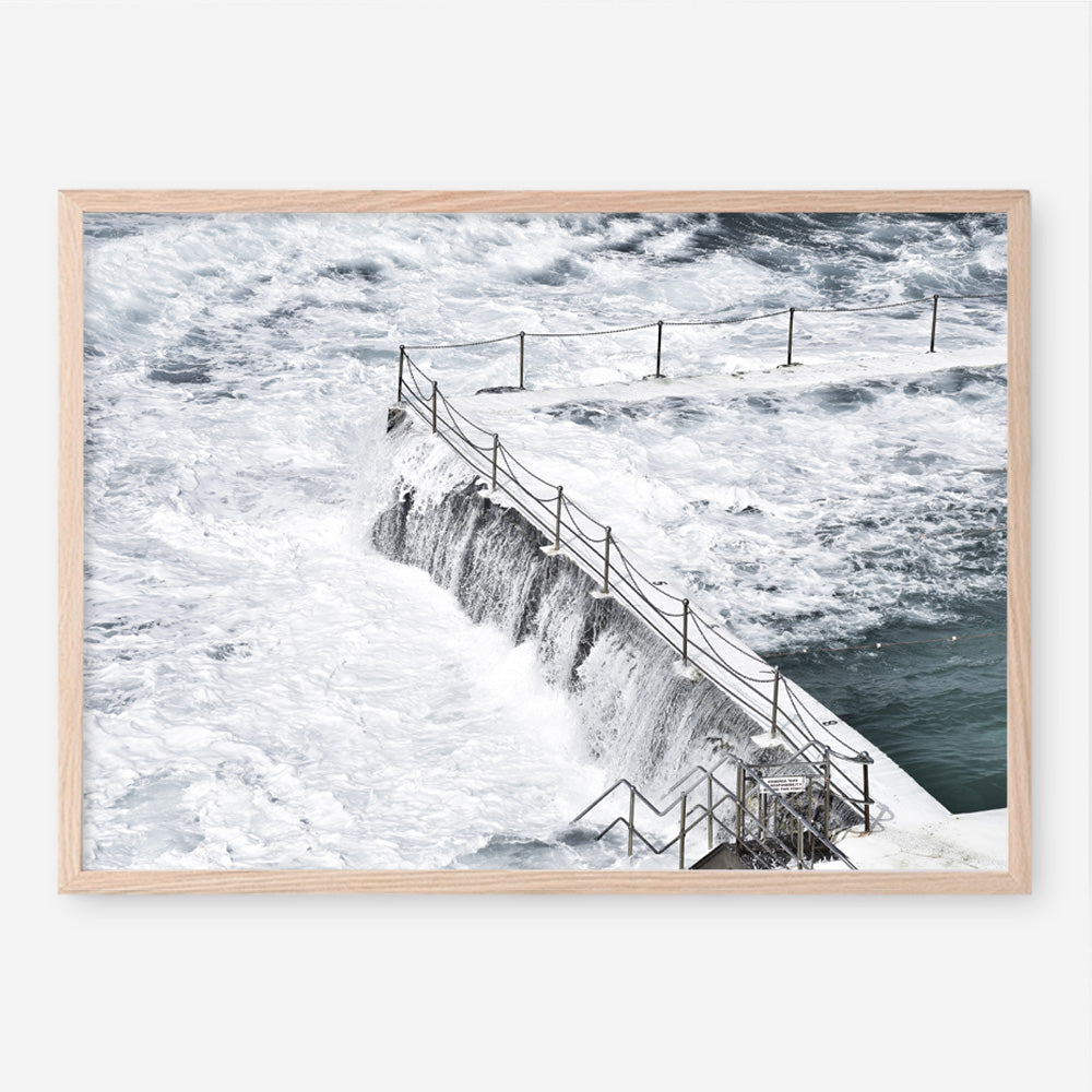 Shop Bondi White Photo Art Print a coastal themed photography wall art print from The Print Emporium wall artwork collection - Buy Australian made fine art poster and framed prints for the home and your interior decor, TPE-534-AP