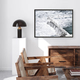 Shop Bondi White Photo Art Print a coastal themed photography wall art print from The Print Emporium wall artwork collection - Buy Australian made fine art poster and framed prints for the home and your interior decor, TPE-534-AP
