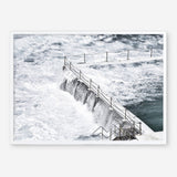 Shop Bondi White Photo Art Print a coastal themed photography wall art print from The Print Emporium wall artwork collection - Buy Australian made fine art poster and framed prints for the home and your interior decor, TPE-534-AP
