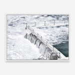 Shop Bondi White Photo Canvas Print a coastal themed photography framed stretched canvas print from The Print Emporium wall artwork collection - Buy Australian made prints for the home and your interior decor space, TPE-534-CA-35X46-NF