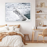 Shop Bondi White Photo Canvas Print a coastal themed photography framed stretched canvas print from The Print Emporium wall artwork collection - Buy Australian made prints for the home and your interior decor space, TPE-534-CA-35X46-NF