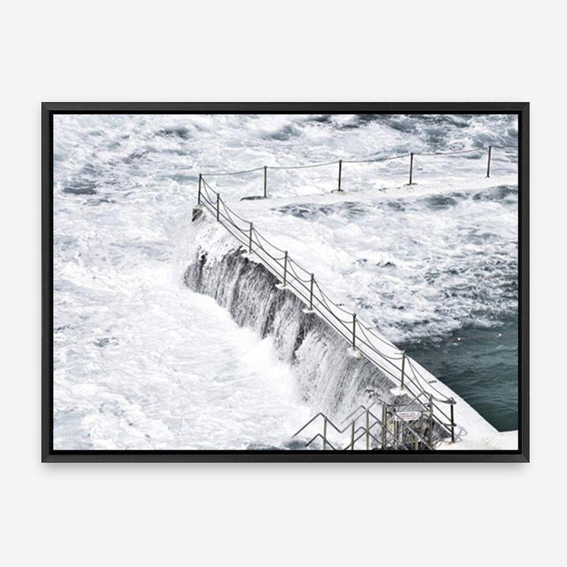 Shop Bondi White Photo Canvas Print a coastal themed photography framed stretched canvas print from The Print Emporium wall artwork collection - Buy Australian made prints for the home and your interior decor space, TPE-534-CA-35X46-NF