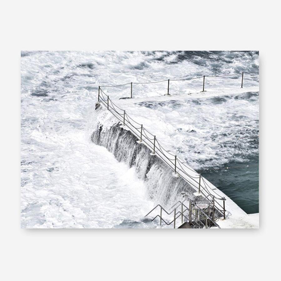 Shop Bondi White Photo Canvas Print a coastal themed photography framed stretched canvas print from The Print Emporium wall artwork collection - Buy Australian made prints for the home and your interior decor space, TPE-534-CA-35X46-NF