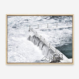 Shop Bondi White Photo Canvas Print a coastal themed photography framed stretched canvas print from The Print Emporium wall artwork collection - Buy Australian made prints for the home and your interior decor space, TPE-534-CA-35X46-NF
