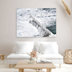 Shop Bondi White Photo Canvas Print a coastal themed photography framed stretched canvas print from The Print Emporium wall artwork collection - Buy Australian made prints for the home and your interior decor space, TPE-534-CA-35X46-NF
