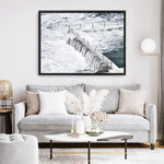 Shop Bondi White Photo Canvas Print a coastal themed photography framed stretched canvas print from The Print Emporium wall artwork collection - Buy Australian made prints for the home and your interior decor space, TPE-534-CA-35X46-NF