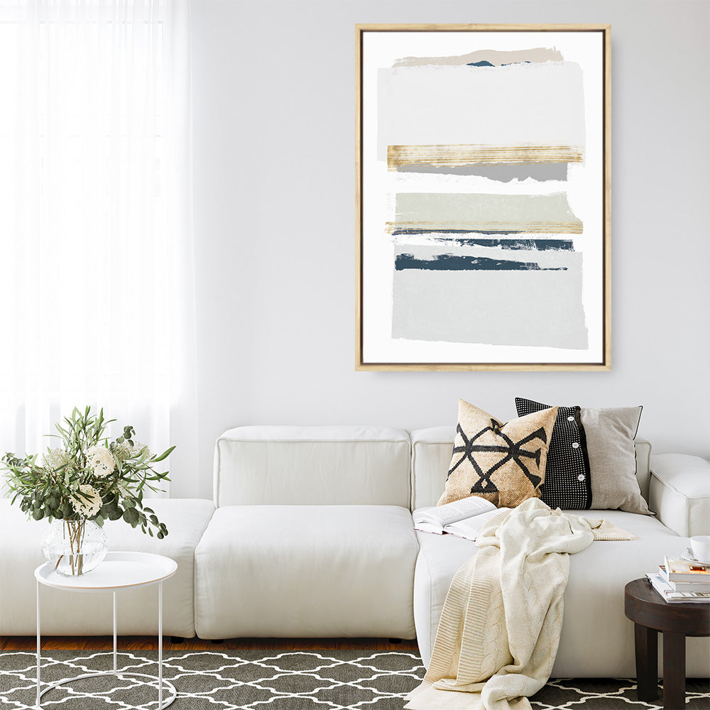 Shop Boulevard I Canvas Print a painted abstract themed framed canvas wall art print from The Print Emporium artwork collection - Buy Australian made fine art painting style stretched canvas prints for the home and your interior decor space, TPE-PC-PI417-CA-35X46-NF