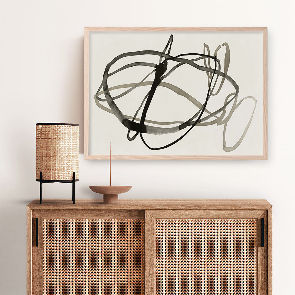 Shop Bounded I Art Print a painted abstract themed wall art print from The Print Emporium wall artwork collection - Buy Australian made fine art painting style poster and framed prints for the home and your interior decor room, TPE-PC-EZ946-AP