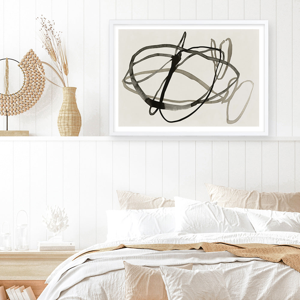 Shop Bounded I Art Print a painted abstract themed wall art print from The Print Emporium wall artwork collection - Buy Australian made fine art painting style poster and framed prints for the home and your interior decor room, TPE-PC-EZ946-AP