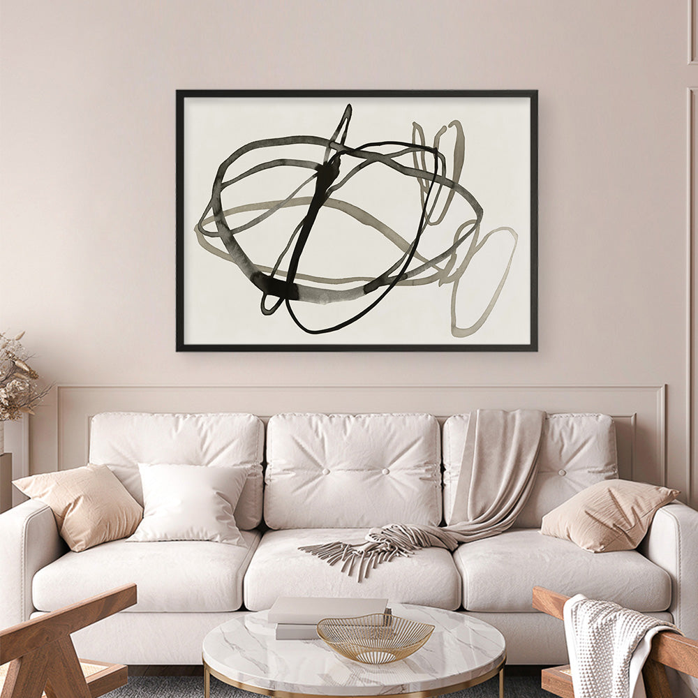 Shop Bounded I Art Print a painted abstract themed wall art print from The Print Emporium wall artwork collection - Buy Australian made fine art painting style poster and framed prints for the home and your interior decor room, TPE-PC-EZ946-AP