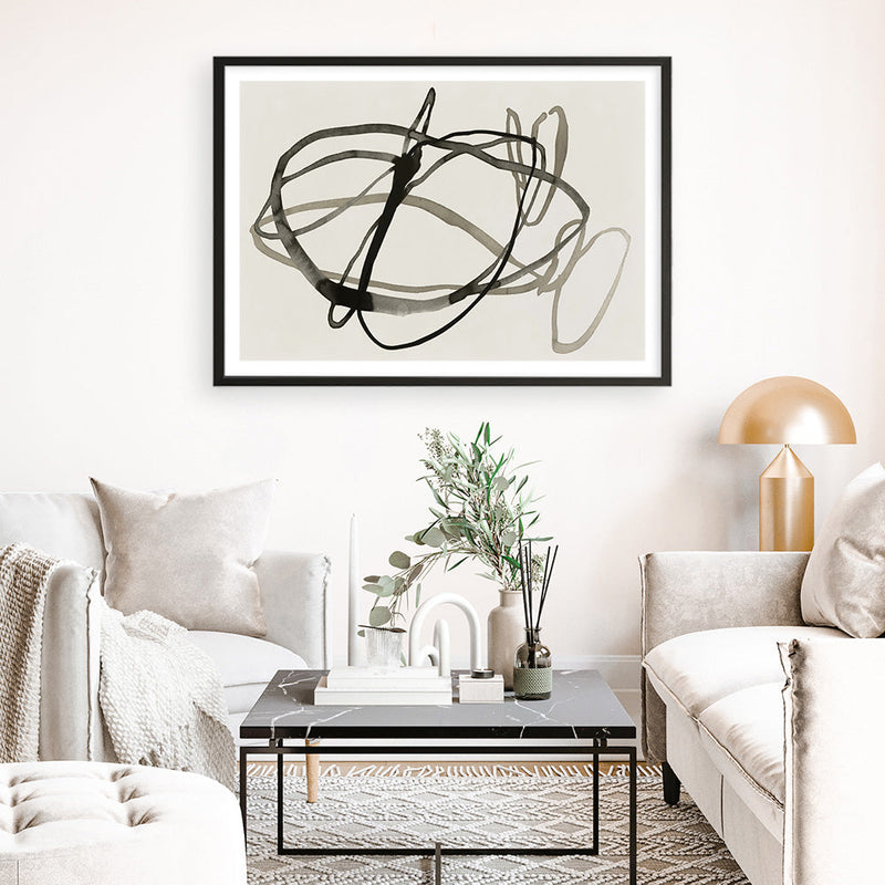 Shop Bounded I Art Print a painted abstract themed wall art print from The Print Emporium wall artwork collection - Buy Australian made fine art painting style poster and framed prints for the home and your interior decor room, TPE-PC-EZ946-AP