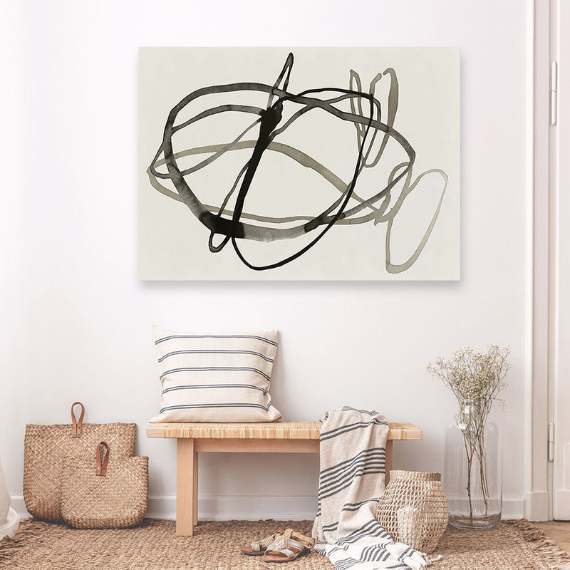 Shop Bounded I Canvas Print a painted abstract themed framed canvas wall art print from The Print Emporium artwork collection - Buy Australian made fine art painting style stretched canvas prints for the home and your interior decor space, TPE-PC-EZ946-CA-35X46-NF