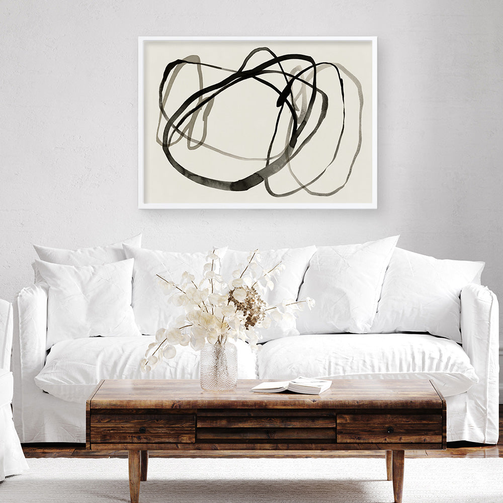 Shop Bounded II Art Print a painted abstract themed wall art print from The Print Emporium wall artwork collection - Buy Australian made fine art painting style poster and framed prints for the home and your interior decor room, TPE-PC-EZ947-AP