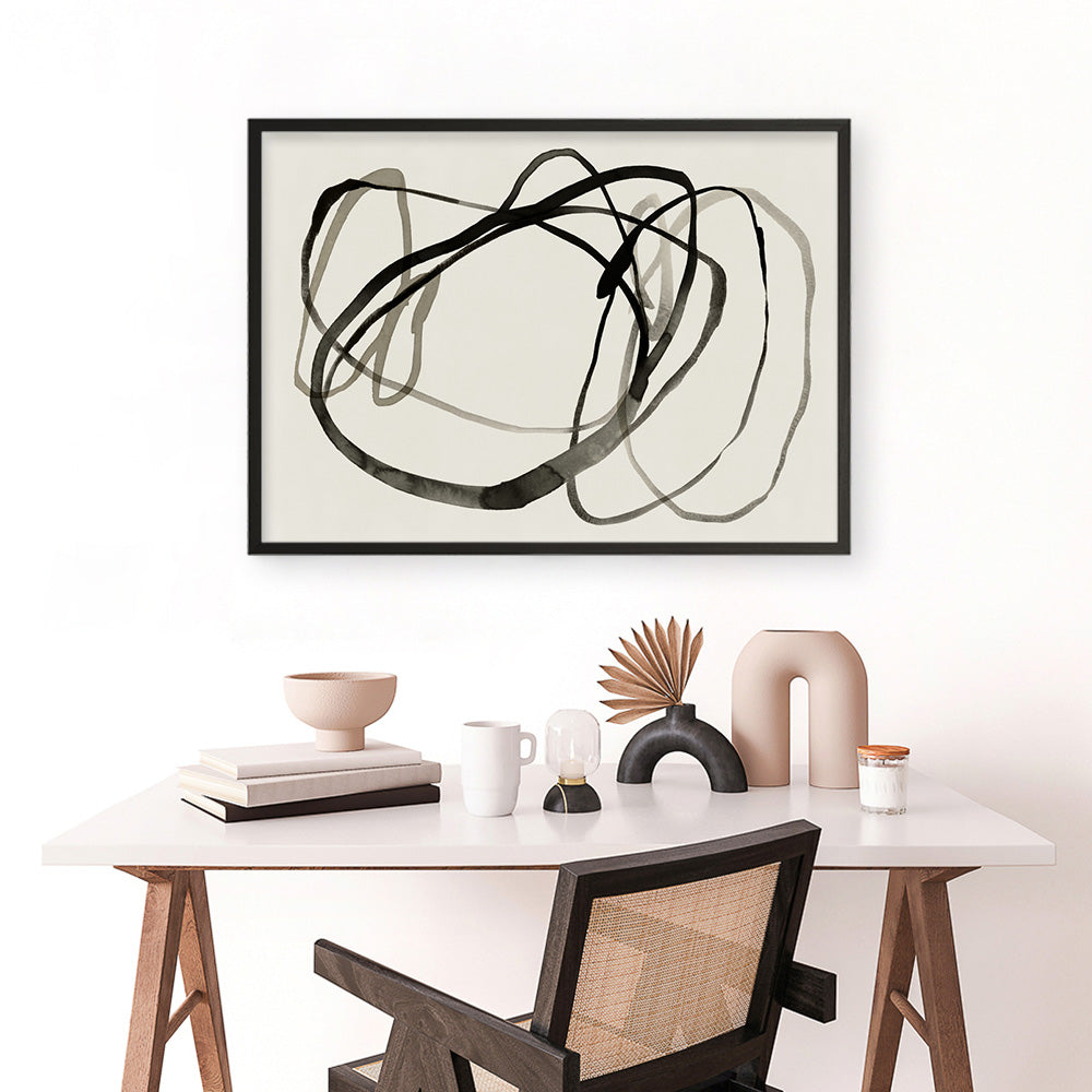 Shop Bounded II Art Print a painted abstract themed wall art print from The Print Emporium wall artwork collection - Buy Australian made fine art painting style poster and framed prints for the home and your interior decor room, TPE-PC-EZ947-AP