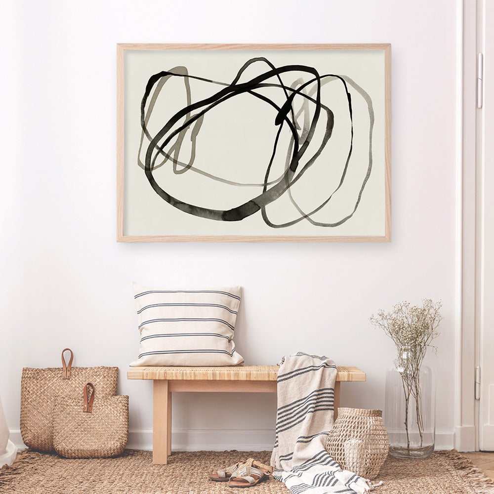 Shop Bounded II Art Print a painted abstract themed wall art print from The Print Emporium wall artwork collection - Buy Australian made fine art painting style poster and framed prints for the home and your interior decor room, TPE-PC-EZ947-AP