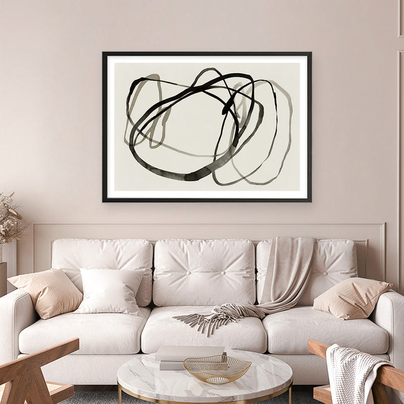 Shop Bounded II Art Print a painted abstract themed wall art print from The Print Emporium wall artwork collection - Buy Australian made fine art painting style poster and framed prints for the home and your interior decor room, TPE-PC-EZ947-AP