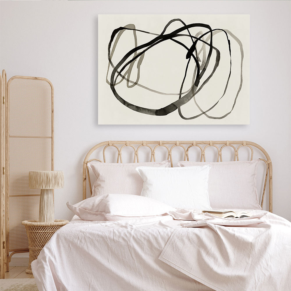 Shop Bounded II Canvas Print a painted abstract themed framed canvas wall art print from The Print Emporium artwork collection - Buy Australian made fine art painting style stretched canvas prints for the home and your interior decor space, TPE-PC-EZ947-CA-35X46-NF