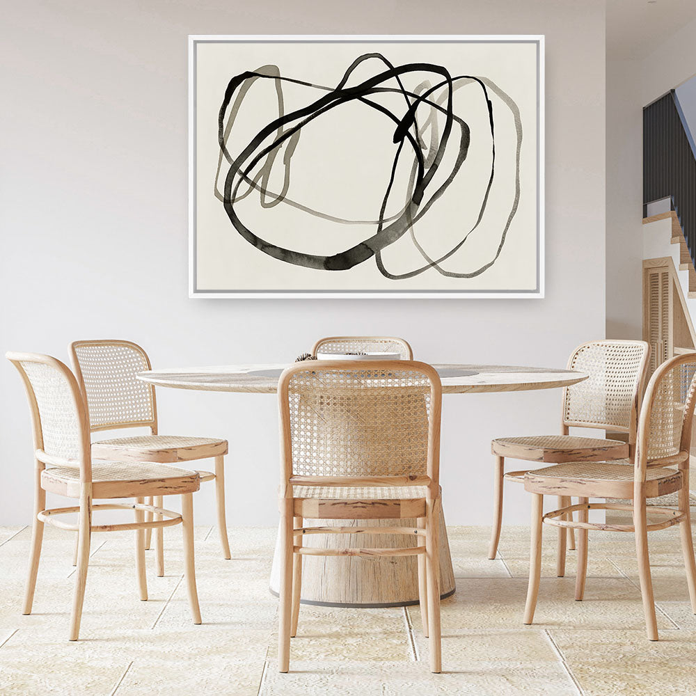 Shop Bounded II Canvas Print a painted abstract themed framed canvas wall art print from The Print Emporium artwork collection - Buy Australian made fine art painting style stretched canvas prints for the home and your interior decor space, TPE-PC-EZ947-CA-35X46-NF