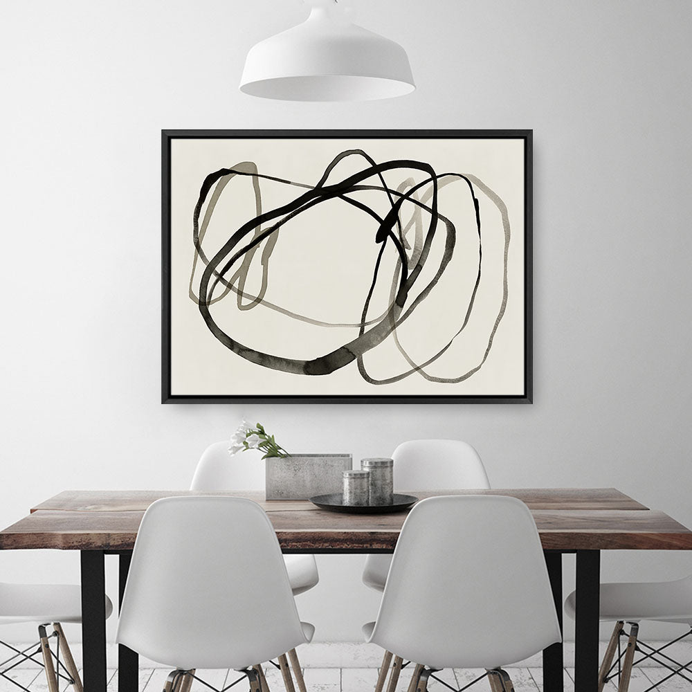 Shop Bounded II Canvas Print a painted abstract themed framed canvas wall art print from The Print Emporium artwork collection - Buy Australian made fine art painting style stretched canvas prints for the home and your interior decor space, TPE-PC-EZ947-CA-35X46-NF